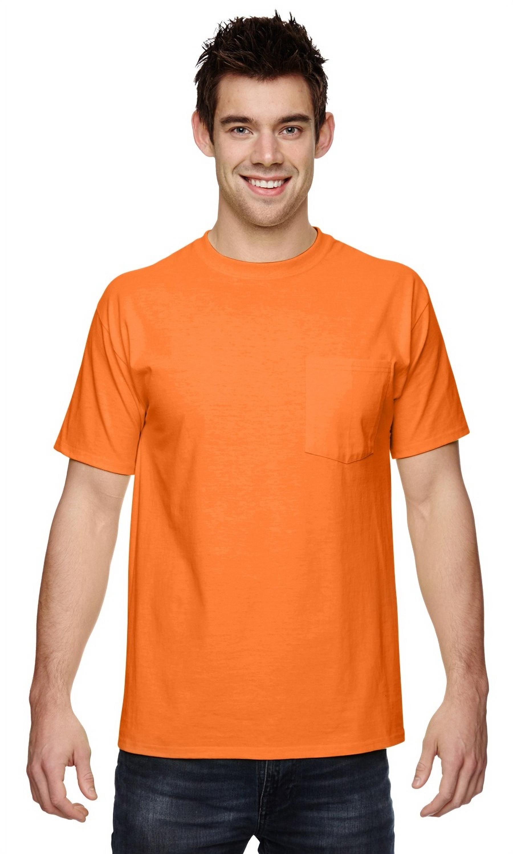 Fruit Of The Loom 3931P Adult 5 Oz. Hd Cotton Pocket T-Shirt